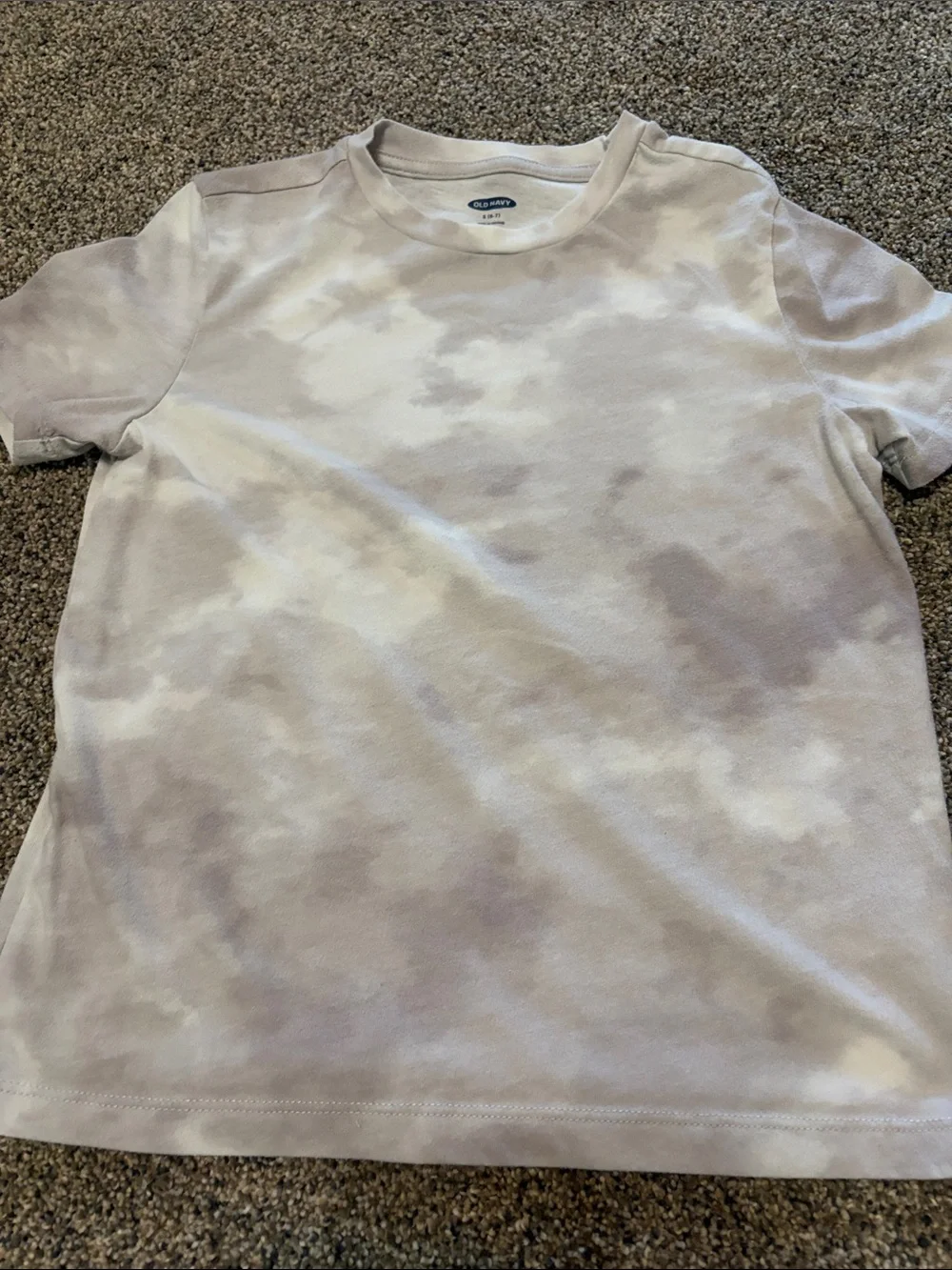 Old Navy Kids Short Sleeve Tee and Cargo Shorts Set in Light Gray and Cream